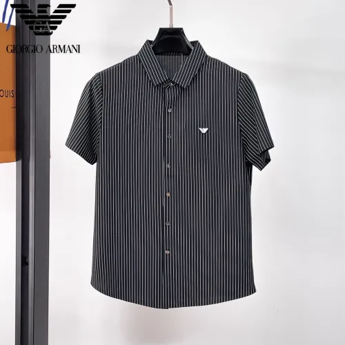 Wholesale Armani Shirts Short Sleeved For Men #1426948 $52.00 USD, Wholesale Quality Replica Armani Shirts