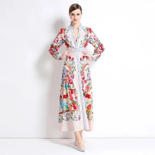 Replica Dolce & Gabbana Dresses Long Sleeved For Women #1426985 $68.00 USD for Wholesale