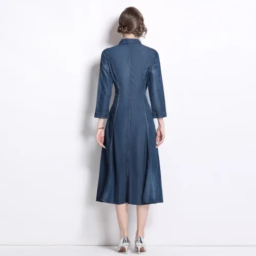 Replica Christian Dior Dresses Long Sleeved For Women #1426986 $76.00 USD for Wholesale
