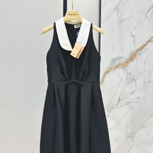 Wholesale MIU MIU Dresses Sleeveless For Women #1427092 $128.00 USD, Wholesale Quality Replica MIU MIU Dresses