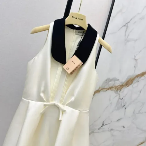 Replica MIU MIU Dresses Sleeveless For Women #1427093 $128.00 USD for Wholesale