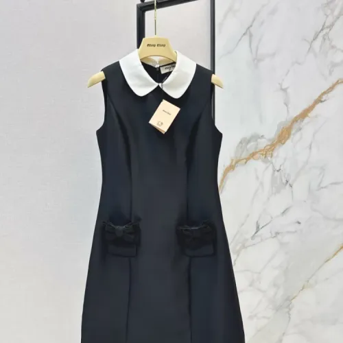 Wholesale MIU MIU Dresses Sleeveless For Women #1427095 $125.00 USD, Wholesale Quality Replica MIU MIU Dresses
