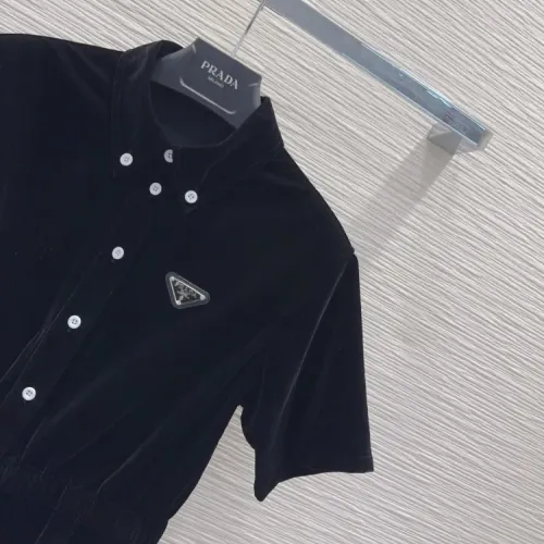 Replica Prada Dresses Short Sleeved For Women #1427098 $122.00 USD for Wholesale