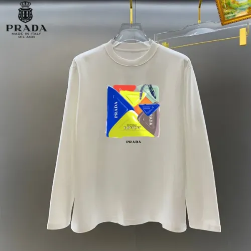 Wholesale Prada T-Shirts Long Sleeved For Unisex #1427163 $34.00 USD, Wholesale Quality Replica Prada T-Shirts