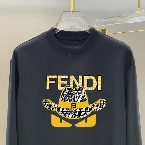 Replica Fendi T-Shirts Long Sleeved For Unisex #1427173 $34.00 USD for Wholesale