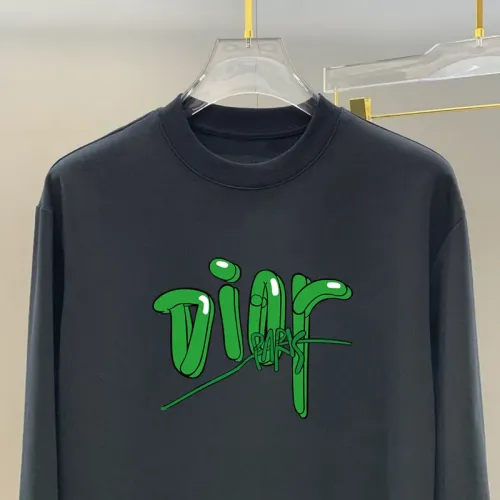 Replica Christian Dior T-Shirts Long Sleeved For Unisex #1427227 $34.00 USD for Wholesale