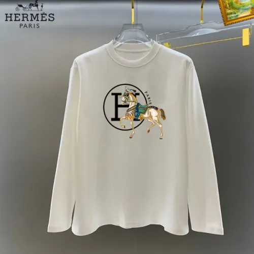 Wholesale Hermes T-Shirts Long Sleeved For Unisex #1427232 $34.00 USD, Wholesale Quality Replica Hermes T-Shirts