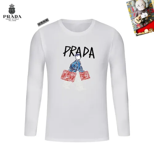 Wholesale Prada T-Shirts Long Sleeved For Unisex #1427244 $34.00 USD, Wholesale Quality Replica Prada T-Shirts