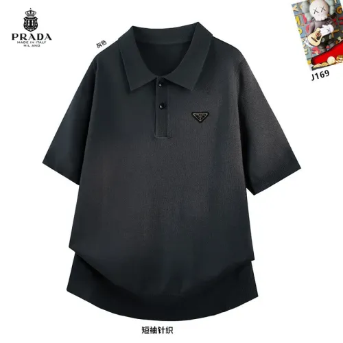 Wholesale Prada T-Shirts Short Sleeved For Men #1427293 $42.00 USD, Wholesale Quality Replica Prada T-Shirts