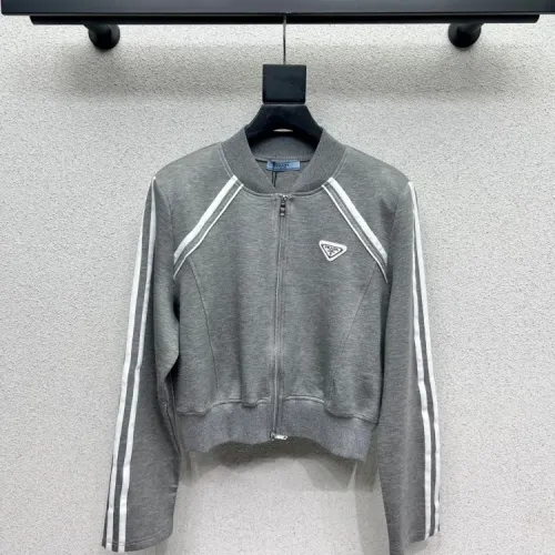 Wholesale Prada Jackets Long Sleeved For Women #1427344 $76.00 USD, Wholesale Quality Replica Prada Jackets
