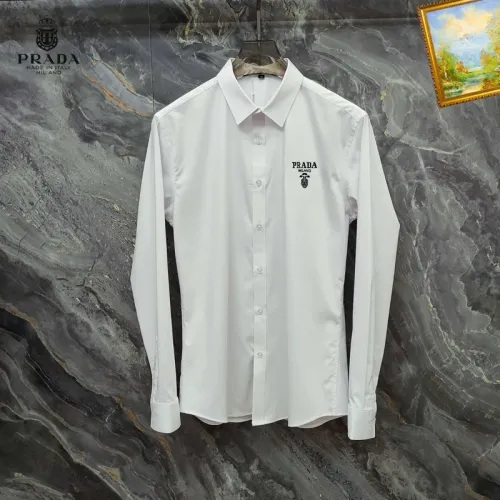 Wholesale Prada Shirts Long Sleeved For Men #1427381 $40.00 USD, Wholesale Quality Replica Prada Shirts
