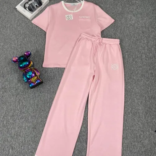 Wholesale LOEWE Tracksuits Short Sleeved For Women #1427397 $88.00 USD, Wholesale Quality Replica LOEWE Tracksuits
