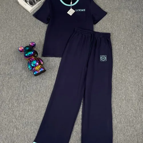Wholesale LOEWE Tracksuits Short Sleeved For Women #1427399 $88.00 USD, Wholesale Quality Replica LOEWE Tracksuits