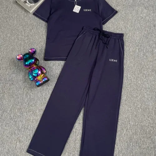 Wholesale LOEWE Tracksuits Short Sleeved For Women #1427406 $88.00 USD, Wholesale Quality Replica LOEWE Tracksuits