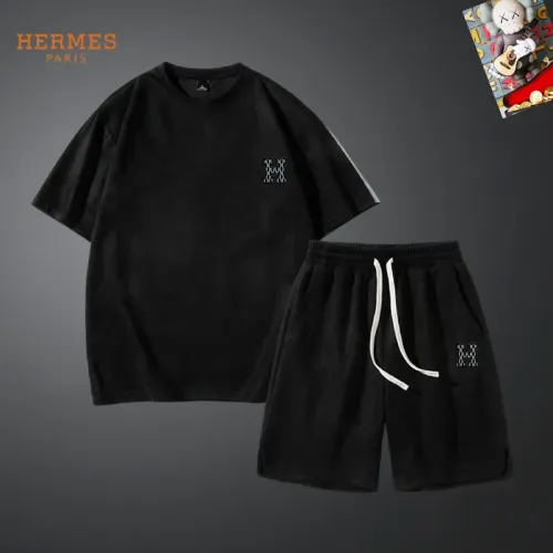 Wholesale Hermes Tracksuits Short Sleeved For Men #1427441 $48.00 USD, Wholesale Quality Replica Hermes Tracksuits
