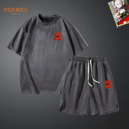 Wholesale Hermes Tracksuits Short Sleeved For Men #1427466 $48.00 USD, Wholesale Quality Replica Hermes Tracksuits