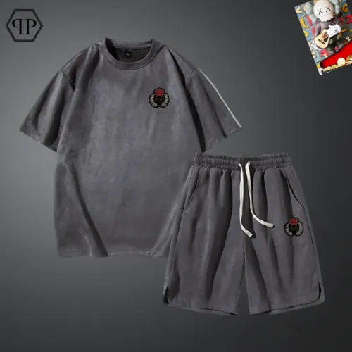 Wholesale Philipp Plein PP Tracksuits Short Sleeved For Men #1427469 $48.00 USD, Wholesale Quality Replica Philipp Plein PP Tracksuits