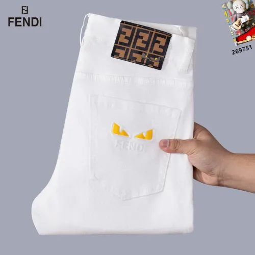 Replica Fendi Jeans For Men #1427505 $48.00 USD for Wholesale