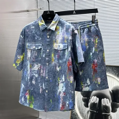 Wholesale Louis Vuitton LV Tracksuits Short Sleeved For Men #1427836 $68.00 USD, Wholesale Quality Replica Louis Vuitton LV Tracksuits