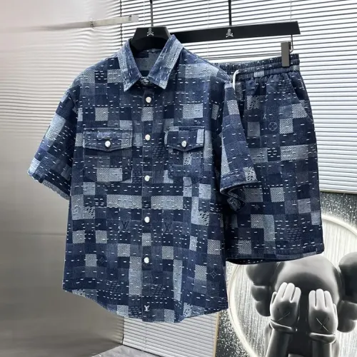 Wholesale Louis Vuitton LV Tracksuits Short Sleeved For Men #1427838 $68.00 USD, Wholesale Quality Replica Louis Vuitton LV Tracksuits