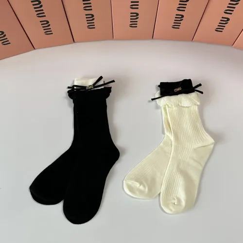 Wholesale MIU MIU Socks #1427936 $29.00 USD, Wholesale Quality Replica MIU MIU Socks