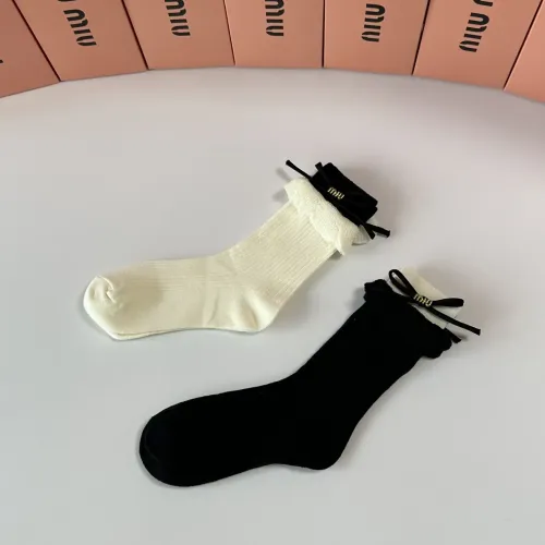 Replica MIU MIU Socks #1427936 $29.00 USD for Wholesale