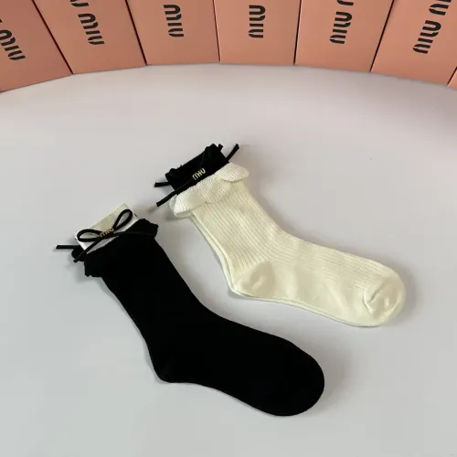 Replica MIU MIU Socks #1427936 $29.00 USD for Wholesale