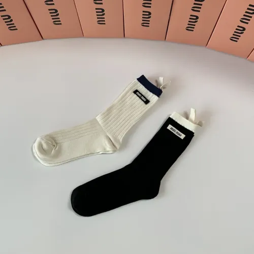 Replica MIU MIU Socks #1427937 $29.00 USD for Wholesale