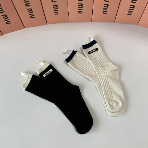 Replica MIU MIU Socks #1427937 $29.00 USD for Wholesale