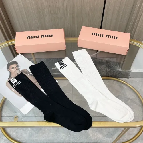 Replica MIU MIU Socks #1428162 $29.00 USD for Wholesale
