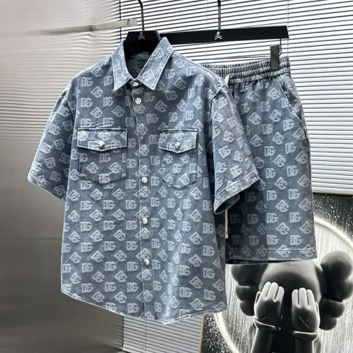 Wholesale Dolce &amp; Gabbana D&amp;G Tracksuits Short Sleeved For Men #1428338 $68.00 USD, Wholesale Quality Replica Dolce &amp; Gabbana D&amp;G Tracksuits