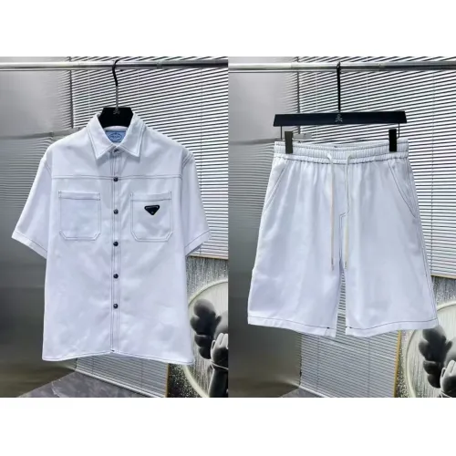 Replica Prada Tracksuits Short Sleeved For Men #1428344 $68.00 USD for Wholesale