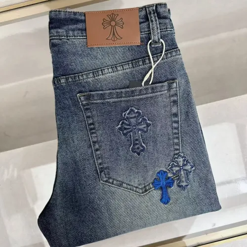 Wholesale Chrome Hearts Jeans For Men #1428586 $48.00 USD, Wholesale Quality Replica Chrome Hearts Jeans