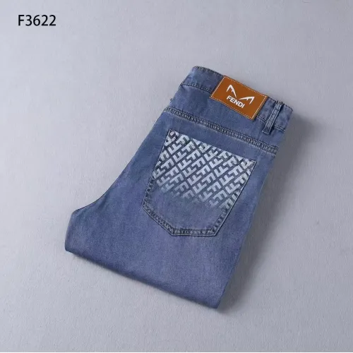 Wholesale Fendi Jeans For Men #1428604 $45.00 USD, Wholesale Quality Replica Fendi Jeans