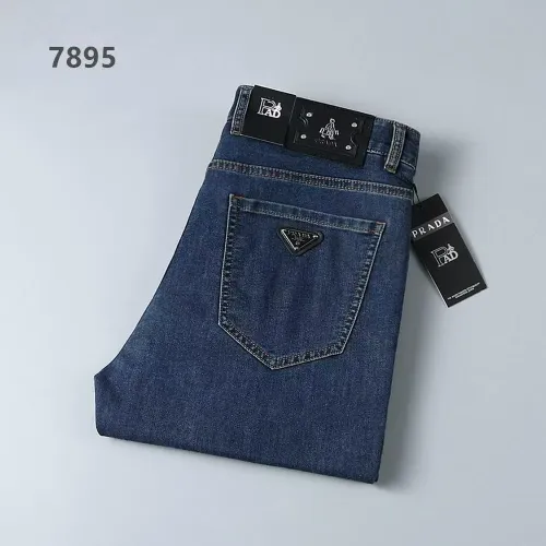 Wholesale Prada Jeans For Men #1428605 $45.00 USD, Wholesale Quality Replica Prada Jeans