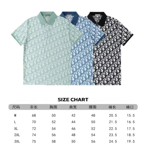 Replica Christian Dior T-Shirts Short Sleeved For Men #1428737 $40.00 USD for Wholesale