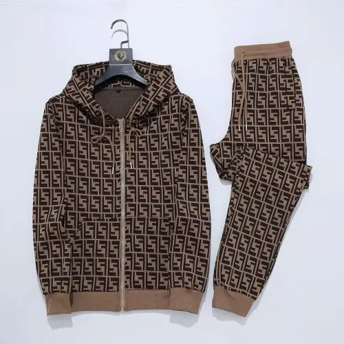 Wholesale Fendi Tracksuits Long Sleeved For Men #1428760 $92.00 USD, Wholesale Quality Replica Fendi Tracksuits