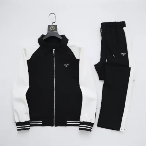Wholesale Prada Tracksuits Long Sleeved For Men #1428795 $92.00 USD, Wholesale Quality Replica Prada Tracksuits