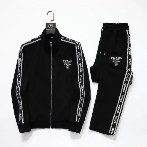 Wholesale Prada Tracksuits Long Sleeved For Men #1428800 $92.00 USD, Wholesale Quality Replica Prada Tracksuits