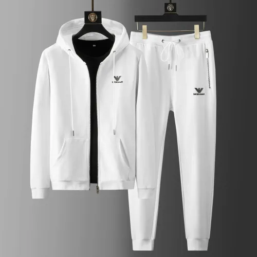 Wholesale Armani Tracksuits Long Sleeved For Men #1428822 $85.00 USD, Wholesale Quality Replica Armani Tracksuits