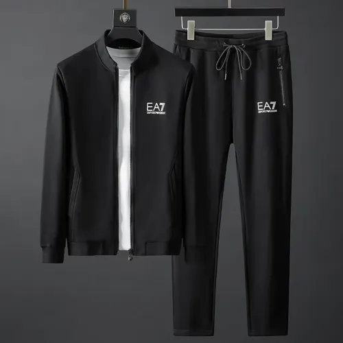 Wholesale Armani Tracksuits Long Sleeved For Men #1428840 $85.00 USD, Wholesale Quality Replica Armani Tracksuits