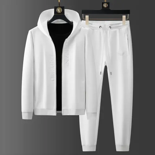 Wholesale Armani Tracksuits Long Sleeved For Men #1428869 $85.00 USD, Wholesale Quality Replica Armani Tracksuits