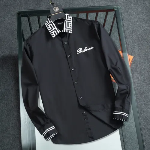 Wholesale Balmain Shirts Long Sleeved For Men #1428959 $48.00 USD, Wholesale Quality Replica Balmain Shirts