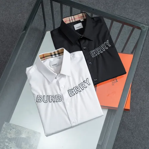 Replica Burberry Shirts Long Sleeved For Men #1428960 $48.00 USD for Wholesale