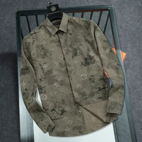 Wholesale Louis Vuitton LV Shirts Long Sleeved For Men #1428971 $48.00 USD, Wholesale Quality Replica Louis Vuitton LV Shirts