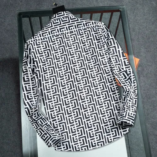 Replica Balmain Shirts Long Sleeved For Men #1428972 $38.00 USD for Wholesale
