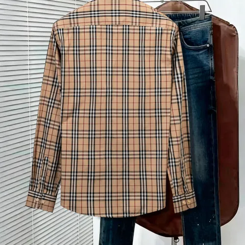 Replica Burberry Shirts Long Sleeved For Men #1428985 $34.00 USD for Wholesale