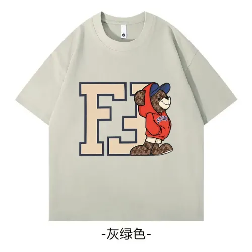 Wholesale Fendi T-Shirts Short Sleeved For Unisex #1429073 $34.00 USD, Wholesale Quality Replica Fendi T-Shirts