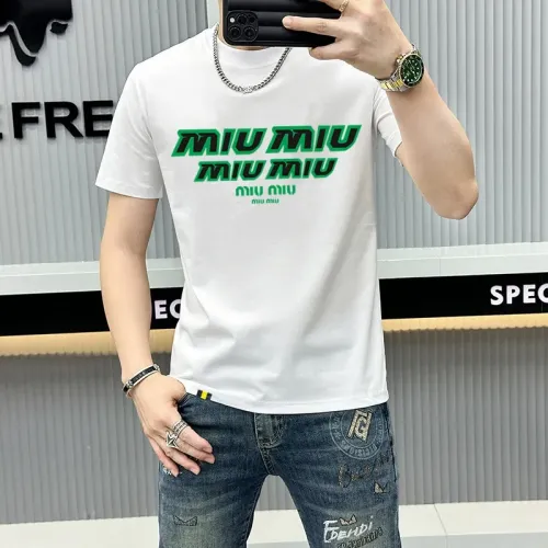 Wholesale MIU MIU T-Shirts Short Sleeved For Men #1429239 $40.00 USD, Wholesale Quality Replica MIU MIU T-Shirts