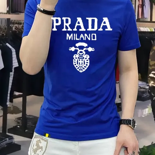 Wholesale Prada T-Shirts Short Sleeved For Men #1429259 $40.00 USD, Wholesale Quality Replica Prada T-Shirts